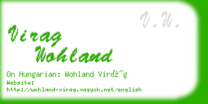 virag wohland business card